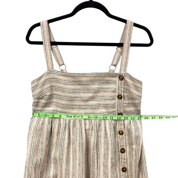 Hem & Thread Short Striped Sundress, Sz Small, High Waist, Straps, Smocking, NEW - Picture 6 of 9